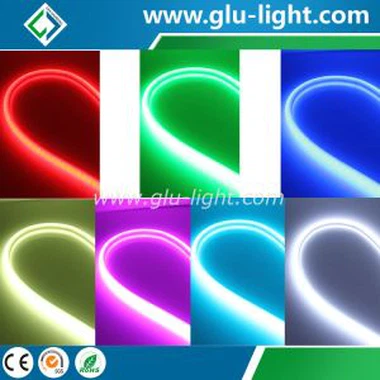 Plnobarevné neonové LED pásky 5050 RGB neonové LED pásky Vodotěsné 60 led/m 12V/24V